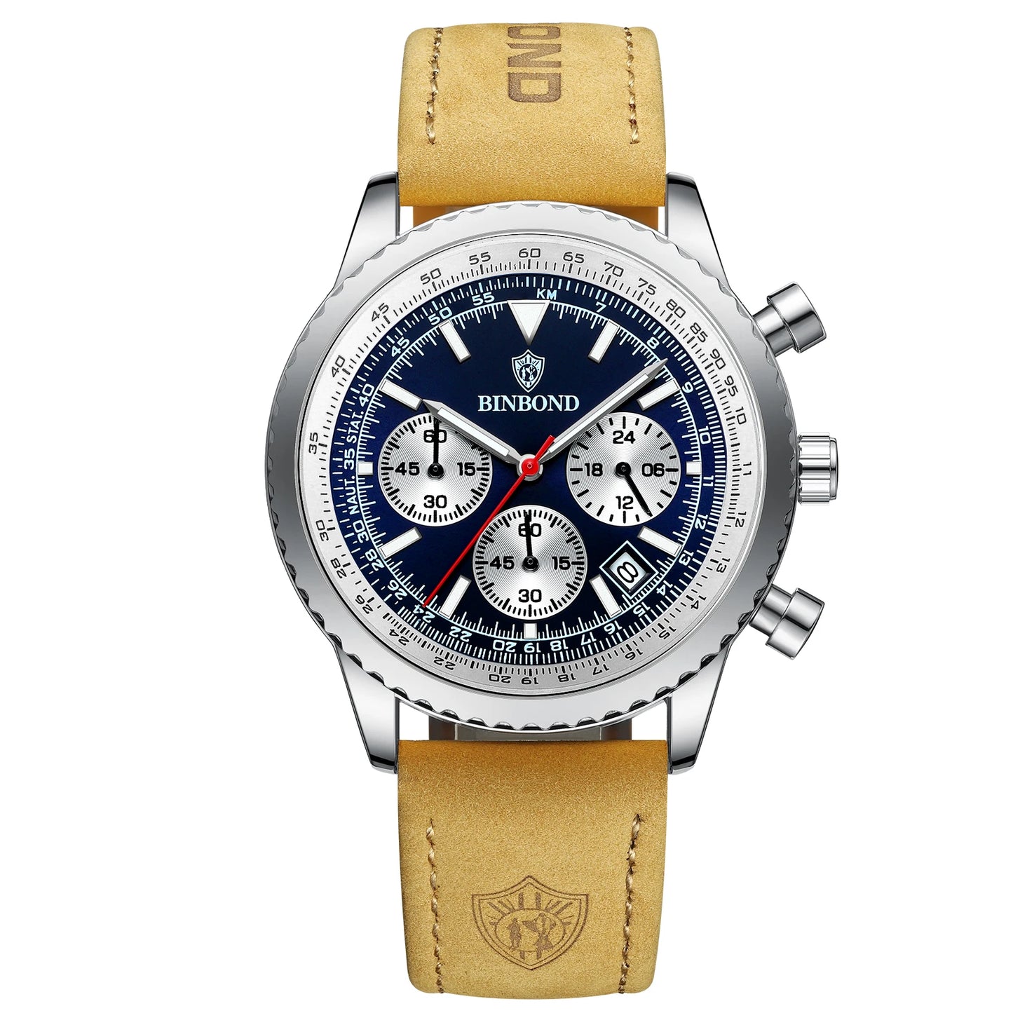 Luxury Chronograph Leather Men’s Watch