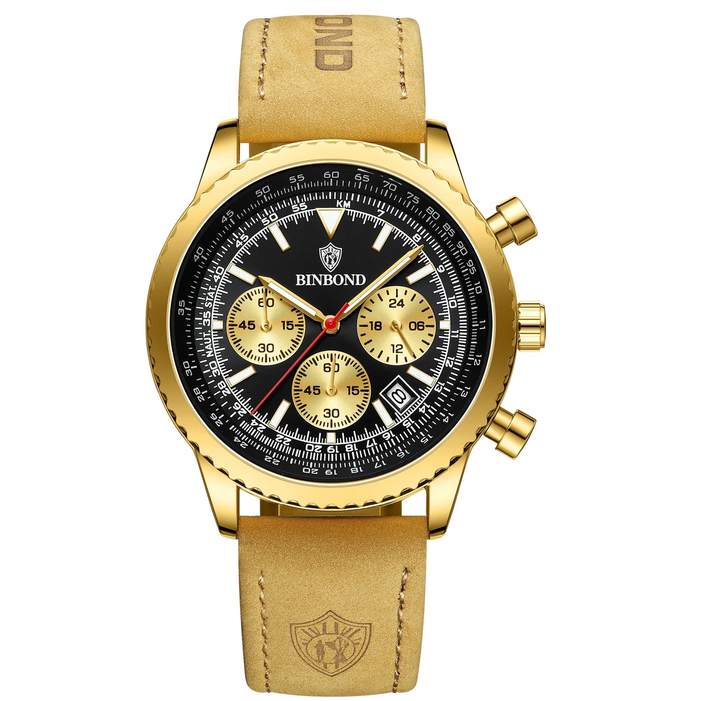 Luxury Chronograph Leather Men’s Watch