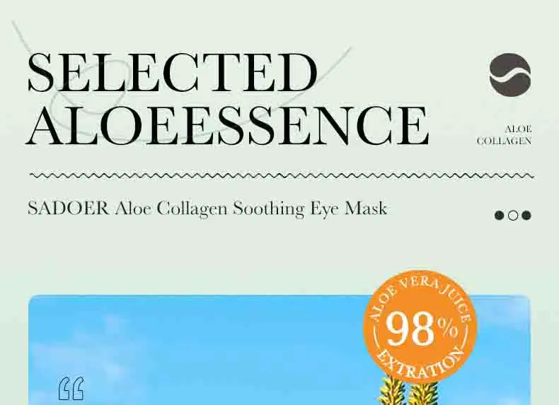 Aloe Vera Collagen Eye Masks