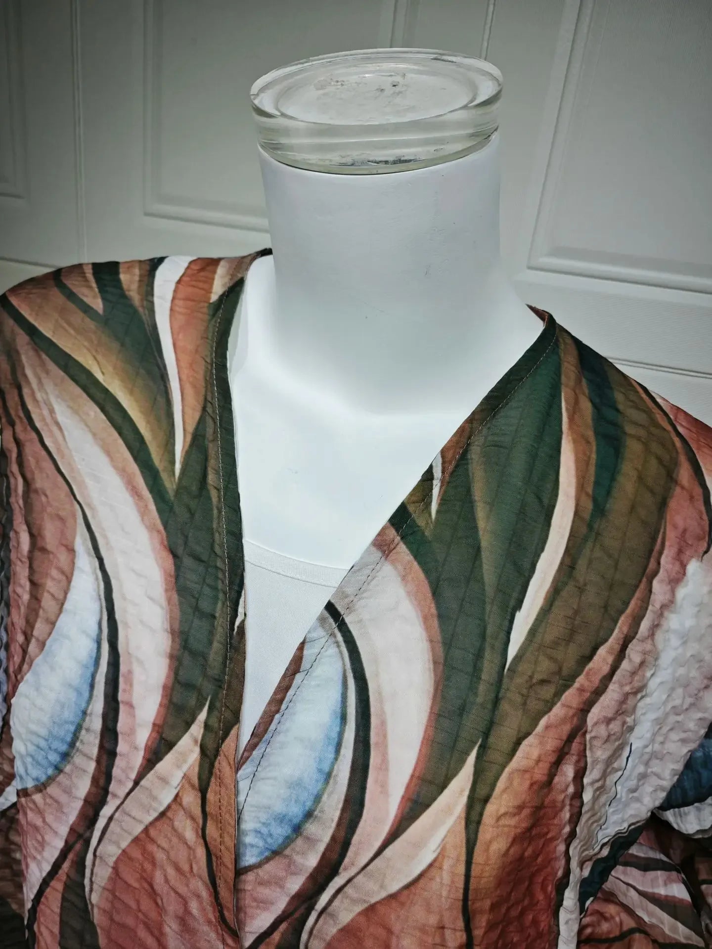 Women's Cotton Linen Open Cardigan Abaya
