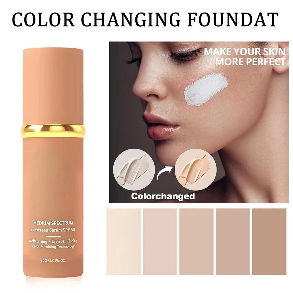 4-in-1 SPF50+ Color-Changing Liquid Foundation