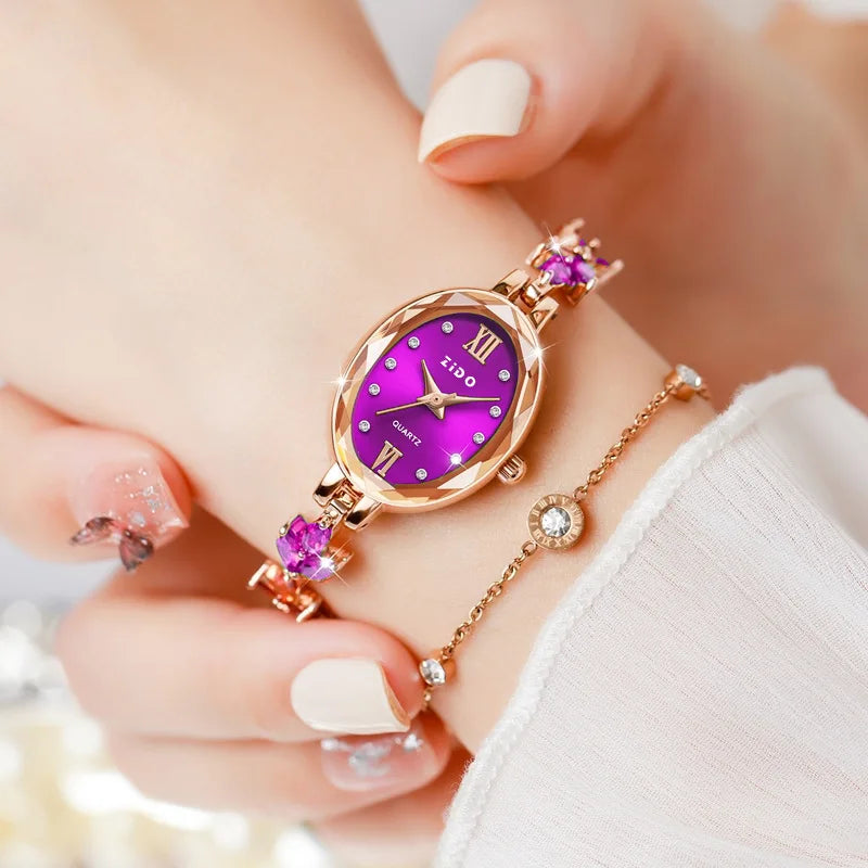 UTHAI V22 Women's Diamond Quartz Bracelet Watch