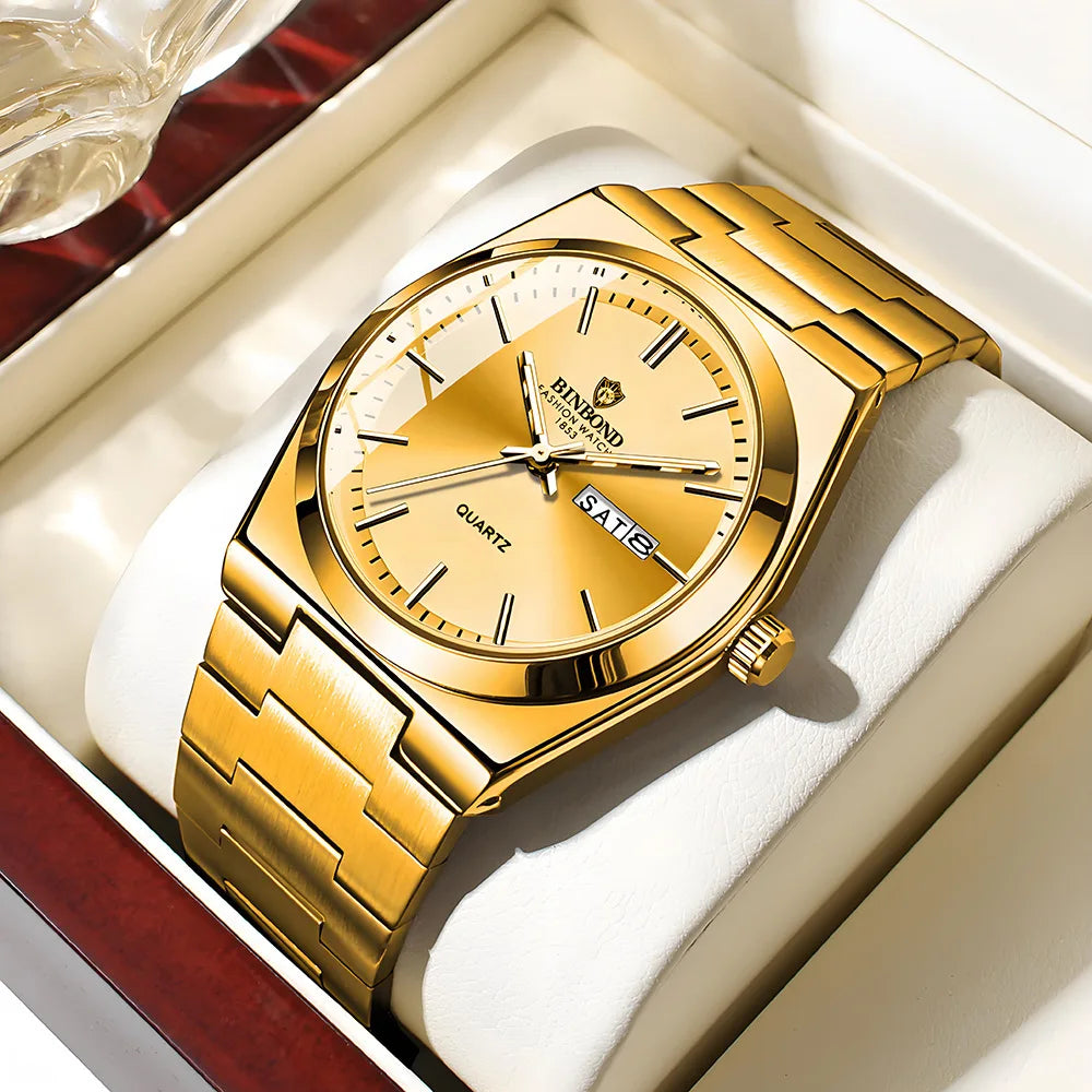 UTHAI Luxury Stainless Steel Men’s Quartz Watch