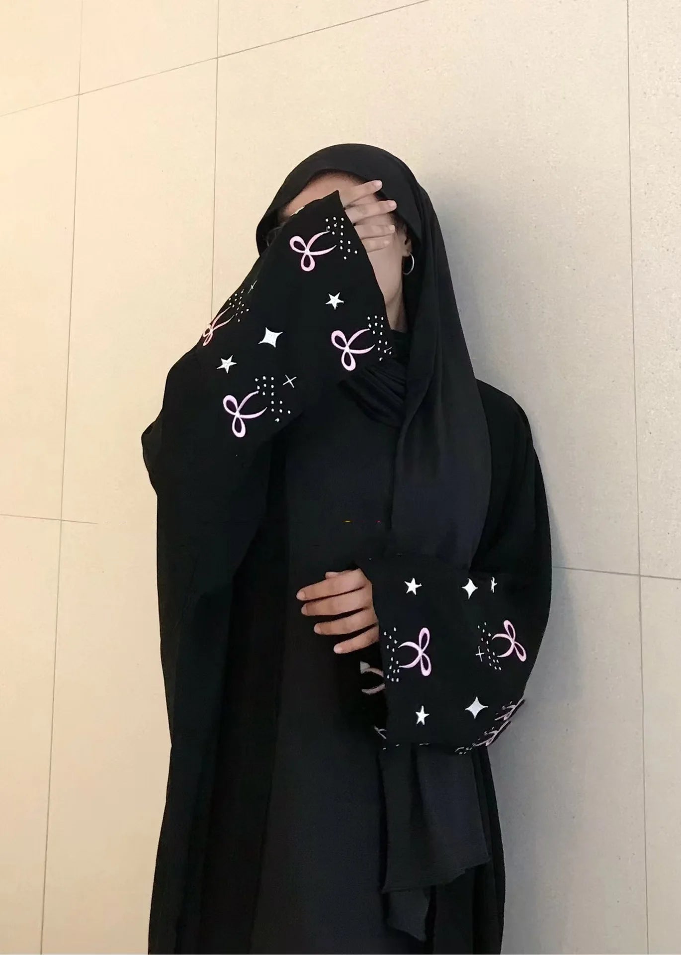 Luxury Embroidered Abaya Maxi Dress