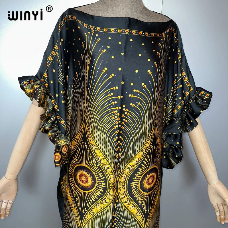 WINYI Boho Kaftan Dress