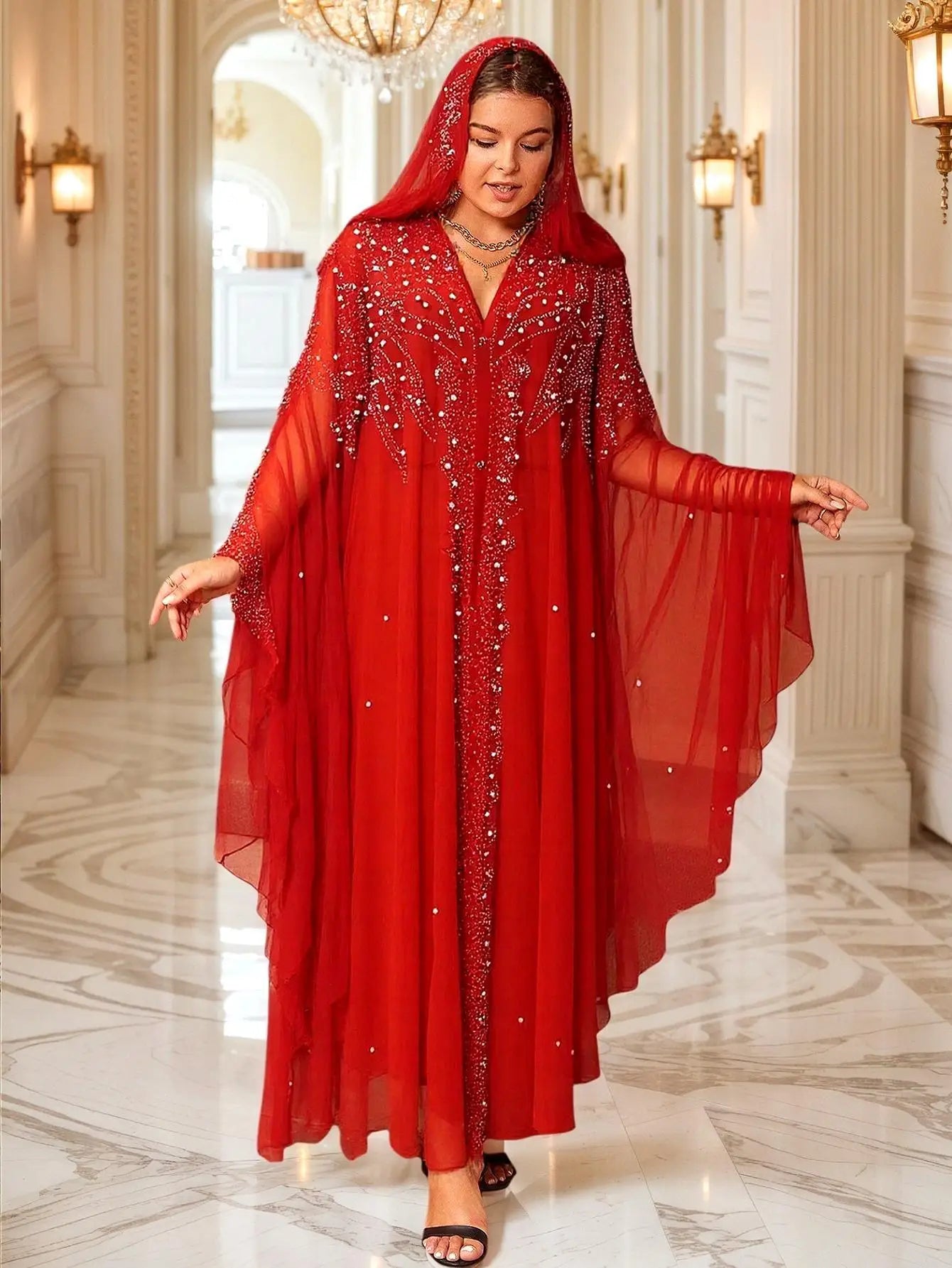 African Muslim Evening Kaftan Dress
