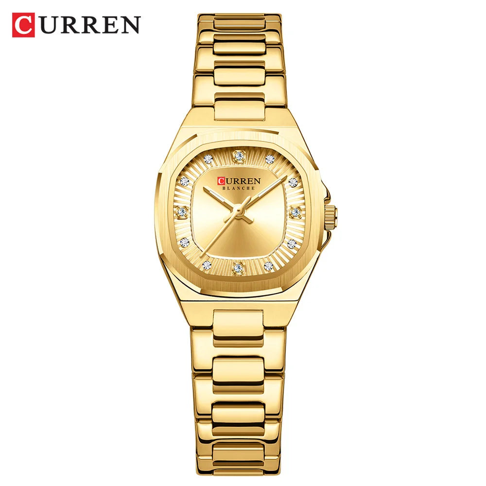 CURREN Women's Quartz Green Stainless Steel Watch 9104