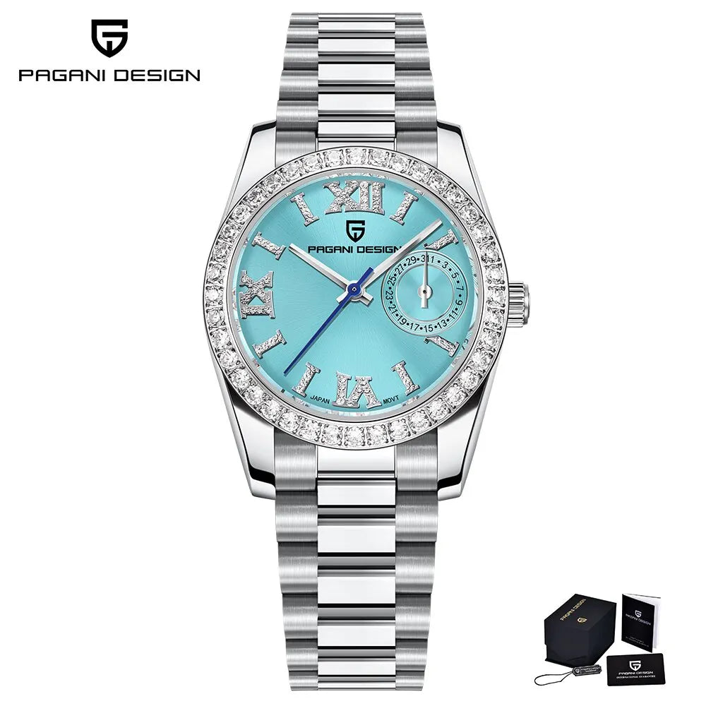 PAGANI DESIGN 32MM Women's Luxury Quartz Watch Waterproof Fashion Sapphire