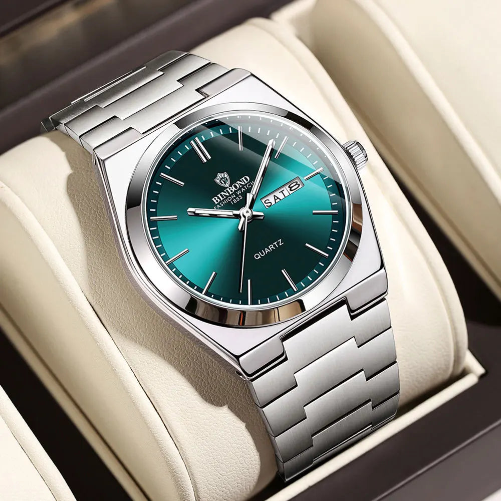 UTHAI Luxury Stainless Steel Men’s Quartz Watch