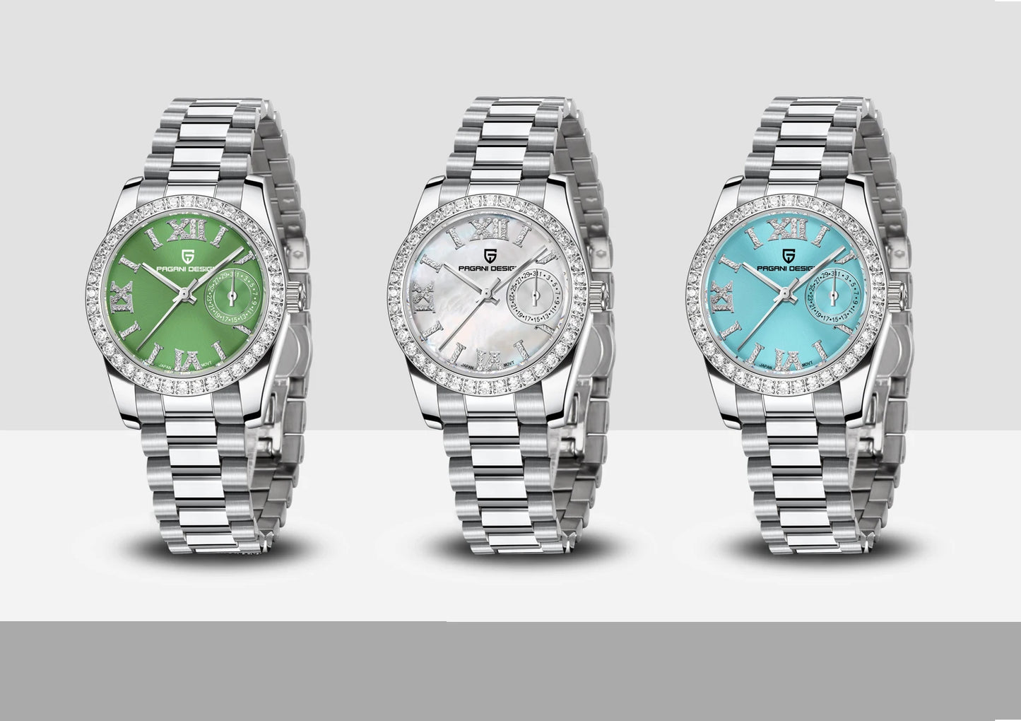PAGANI DESIGN 32MM Women's Luxury Quartz Watch Waterproof Fashion Sapphire