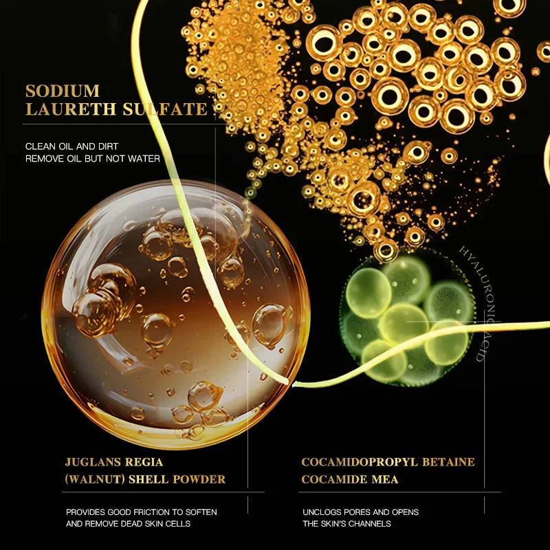 24K Gold Facial Cleanser Moisturising & Oil Control Foam
