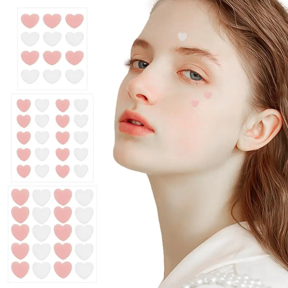 Pink Heart Acne Patches