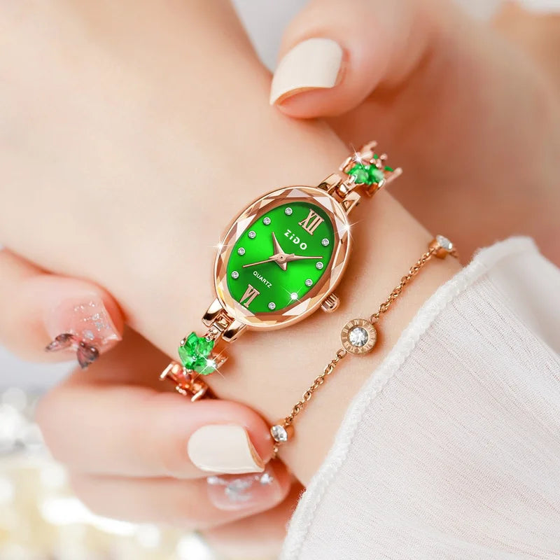 UTHAI V22 Women's Diamond Quartz Bracelet Watch