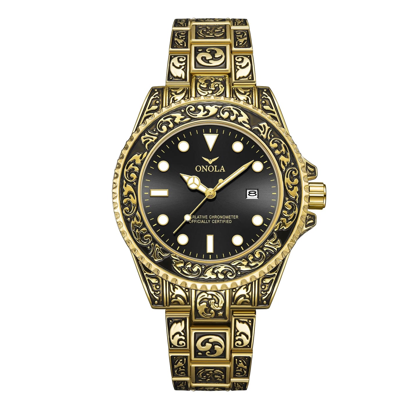 Retro Luxury Men’s Waterproof Calendar Watch
