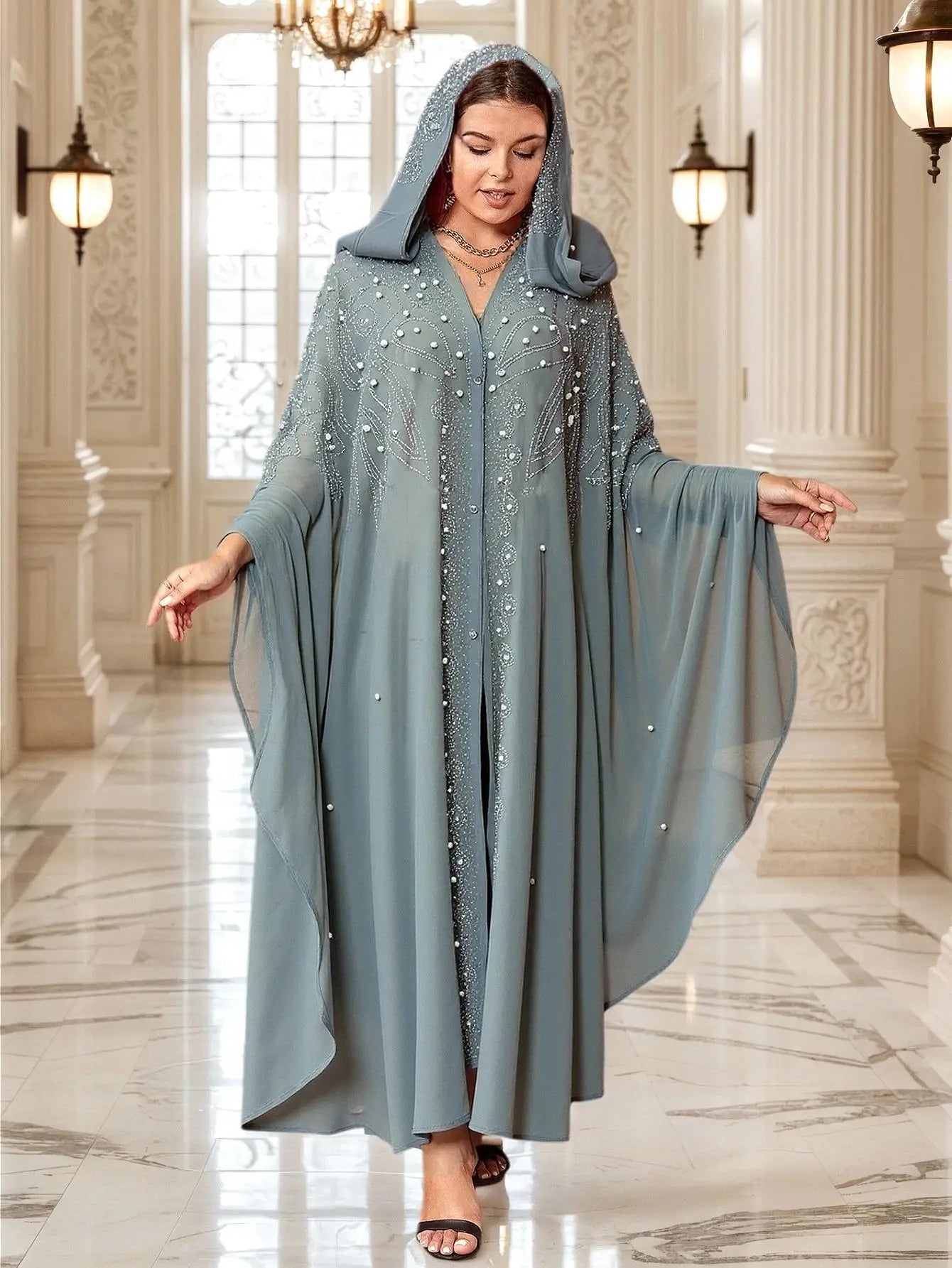 African Muslim Evening Kaftan Dress