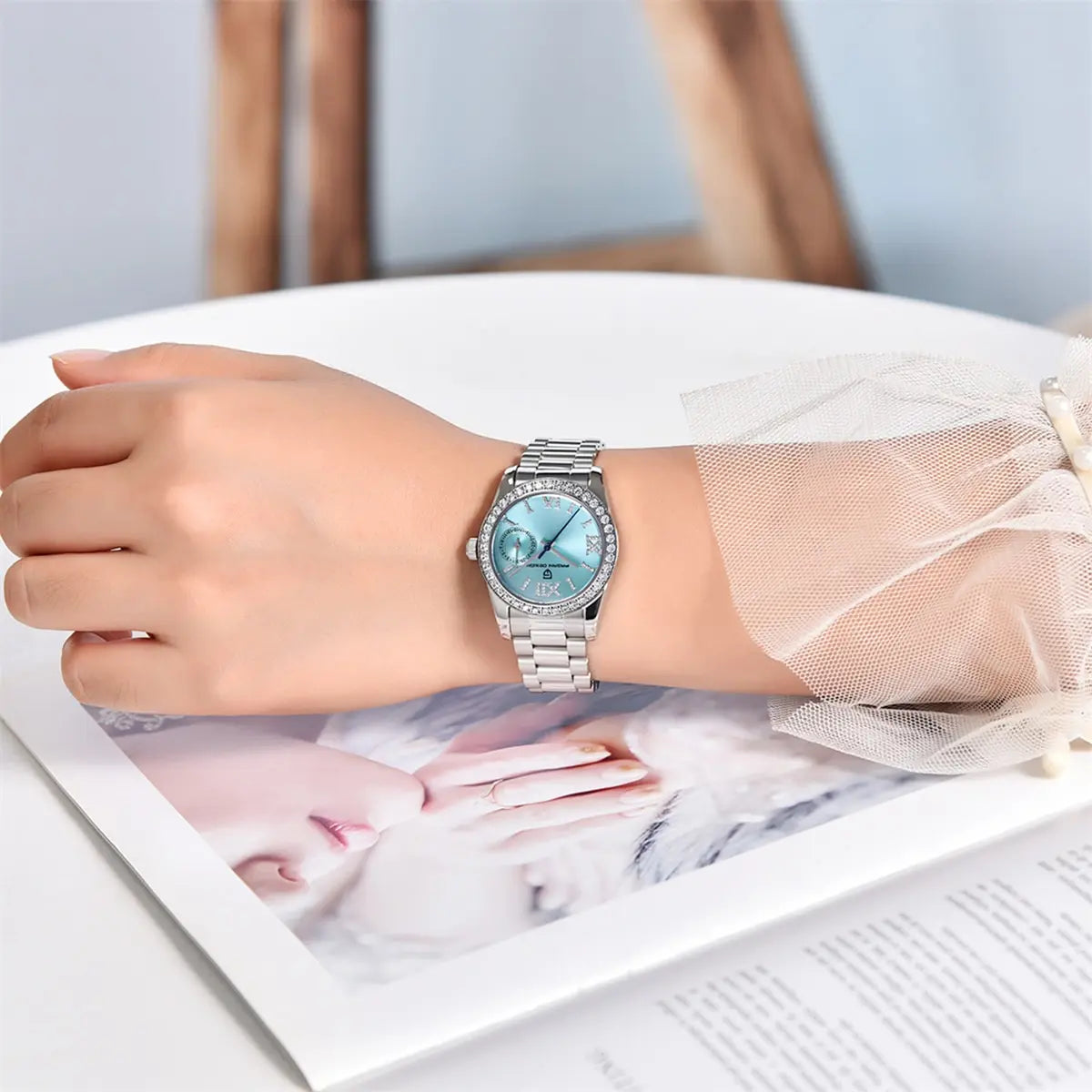 PAGANI DESIGN 32MM Women's Luxury Quartz Watch Waterproof Fashion Sapphire