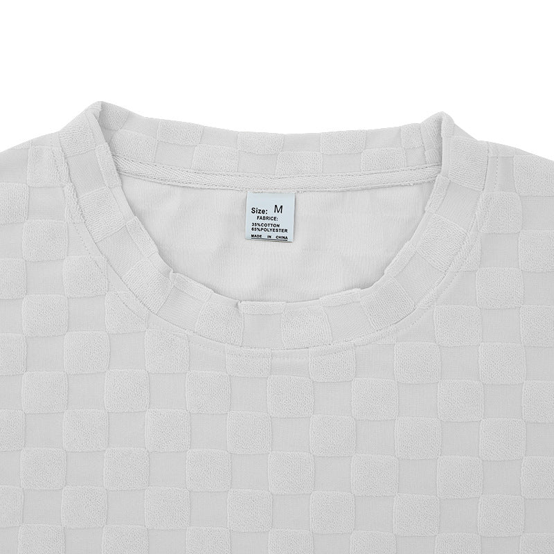 Men's Plaid T-Shirt & Shorts Set