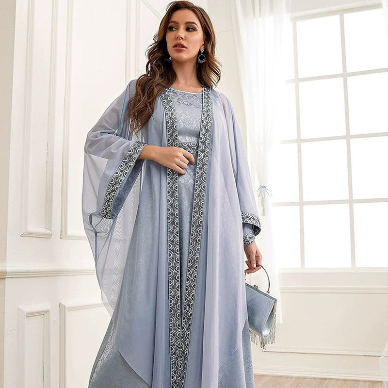Embroidered Dubai Abaya