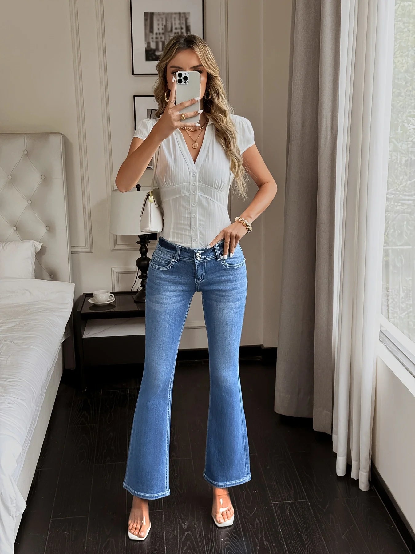 Women’s High Waist Flare Jeans