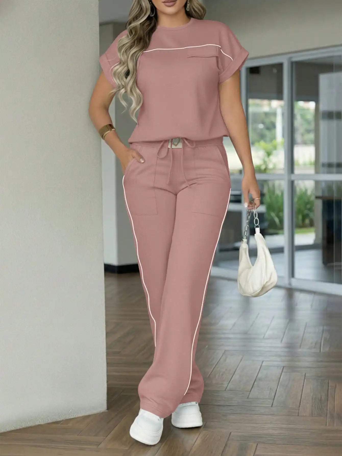 Color Contrast Two-Piece Set