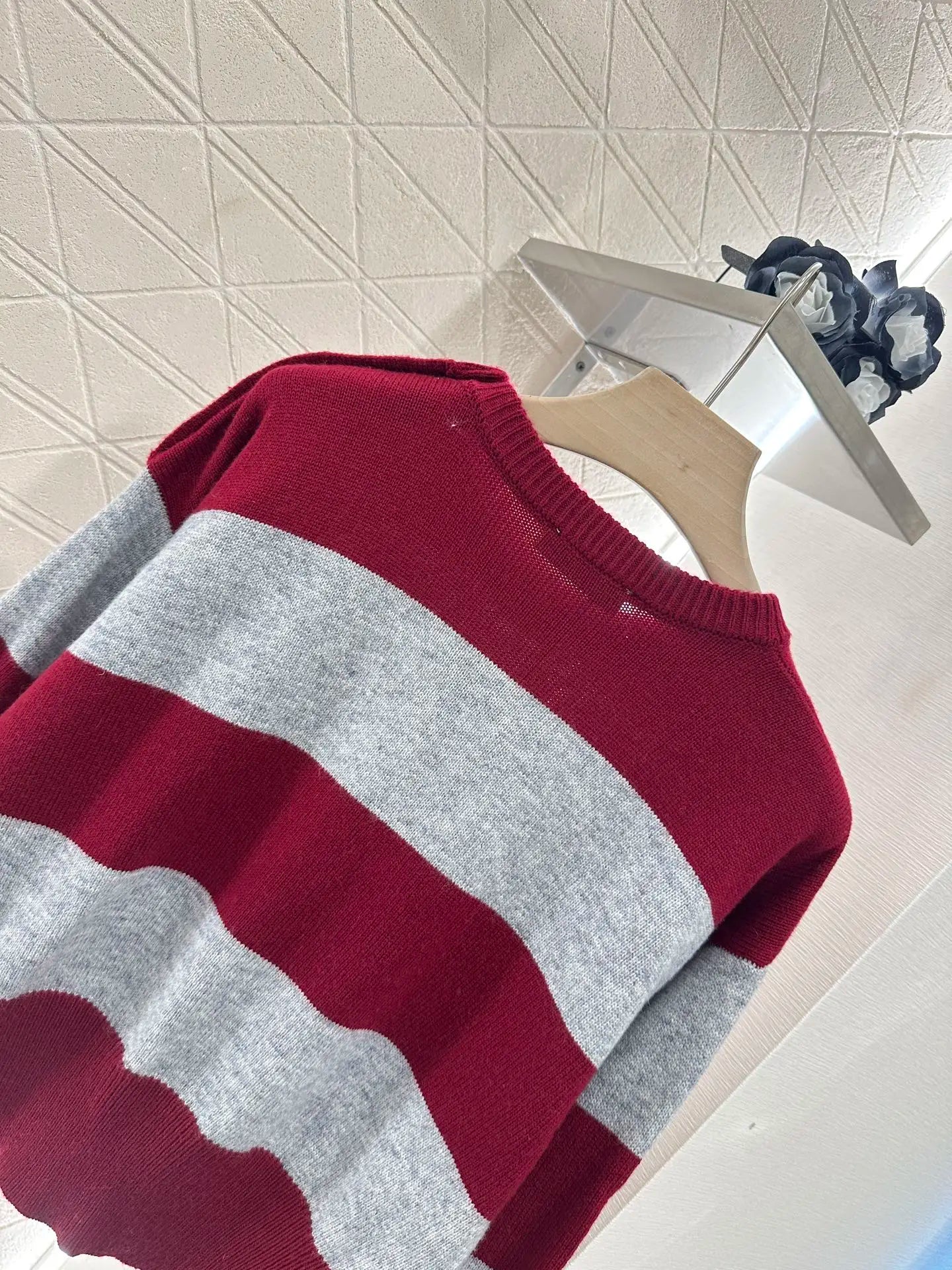 Striped Cotton Pullover