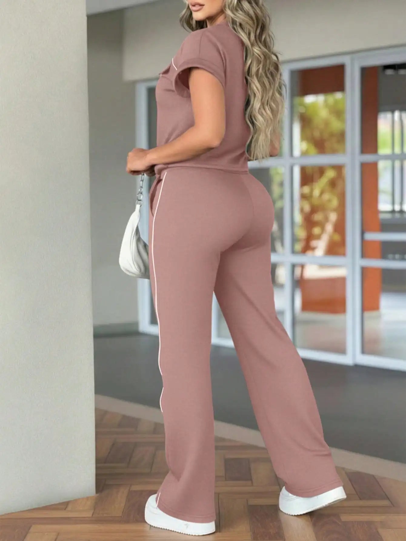 Color Contrast Two-Piece Set