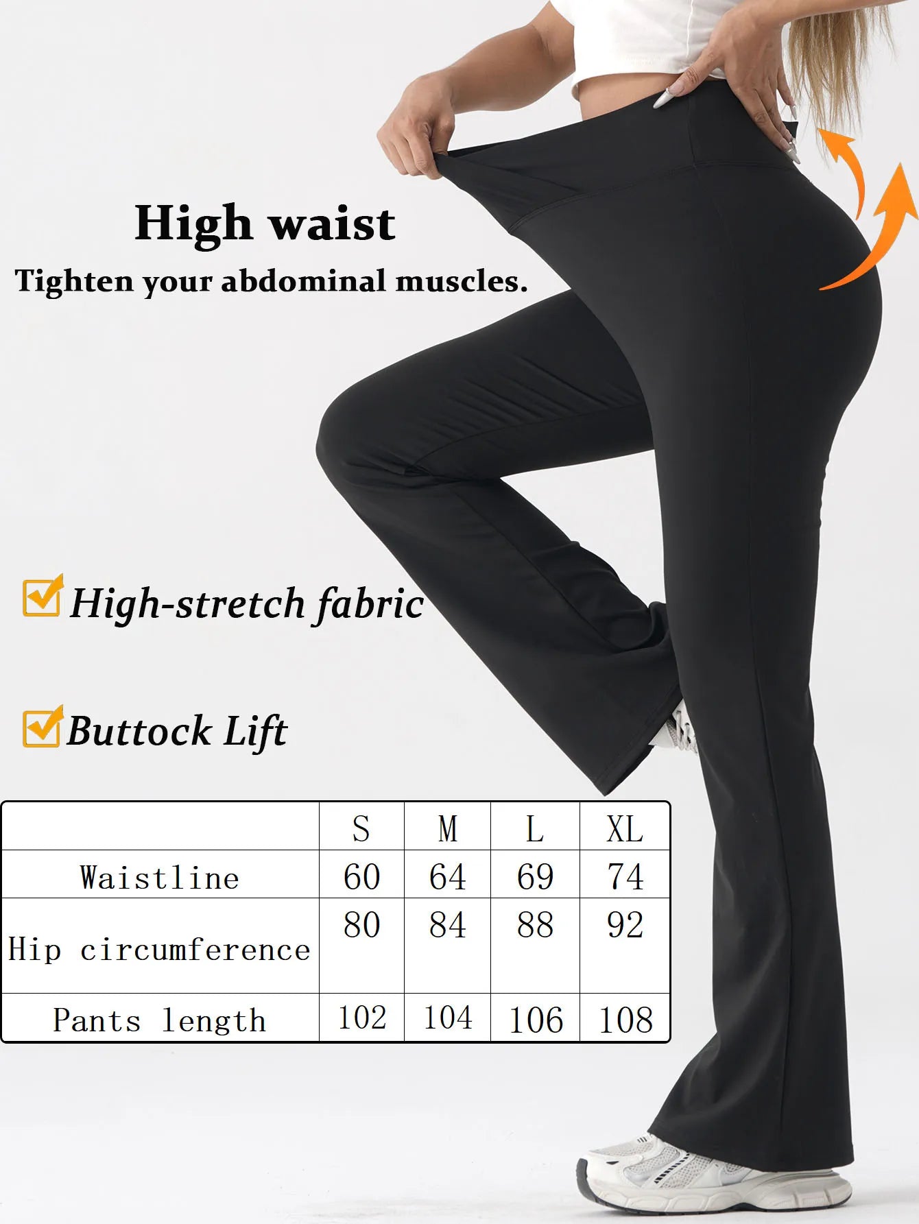 Women High Waist Bell Bottom