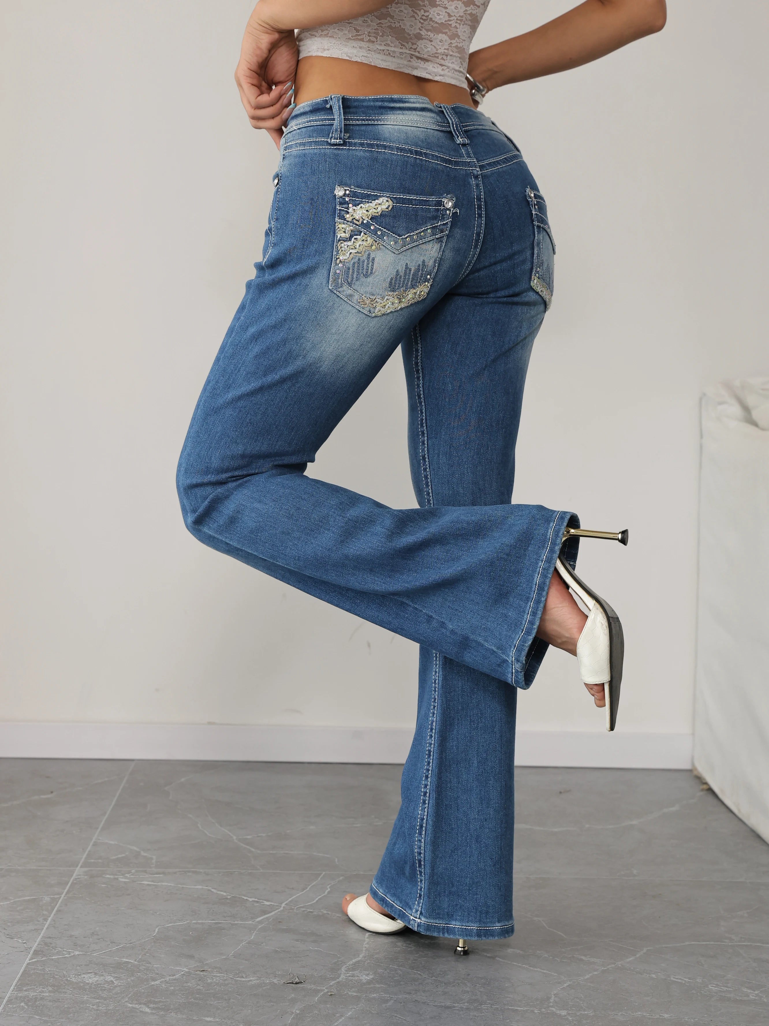 High Waist Denim Pants