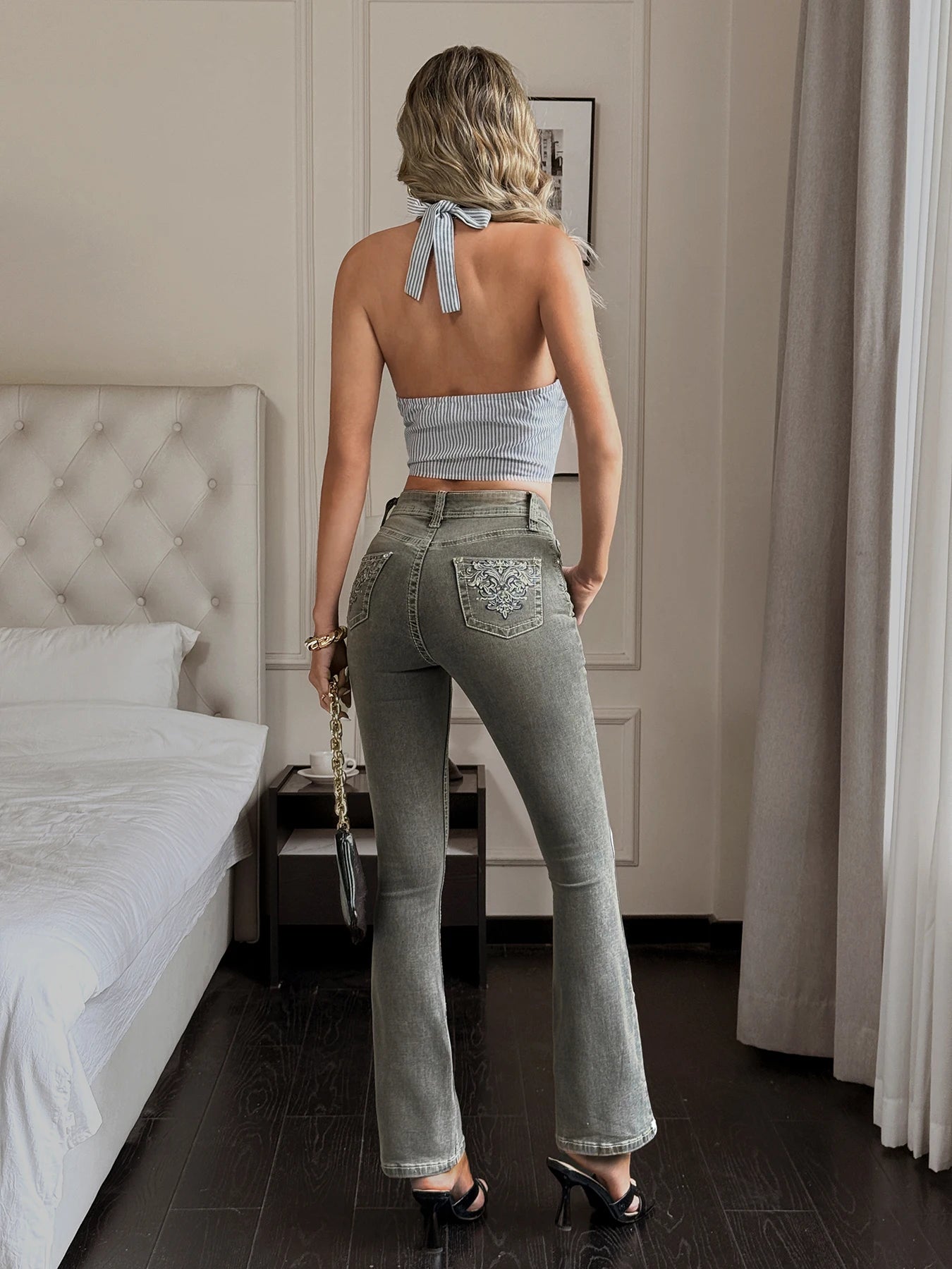 High Rise Flared Jeans