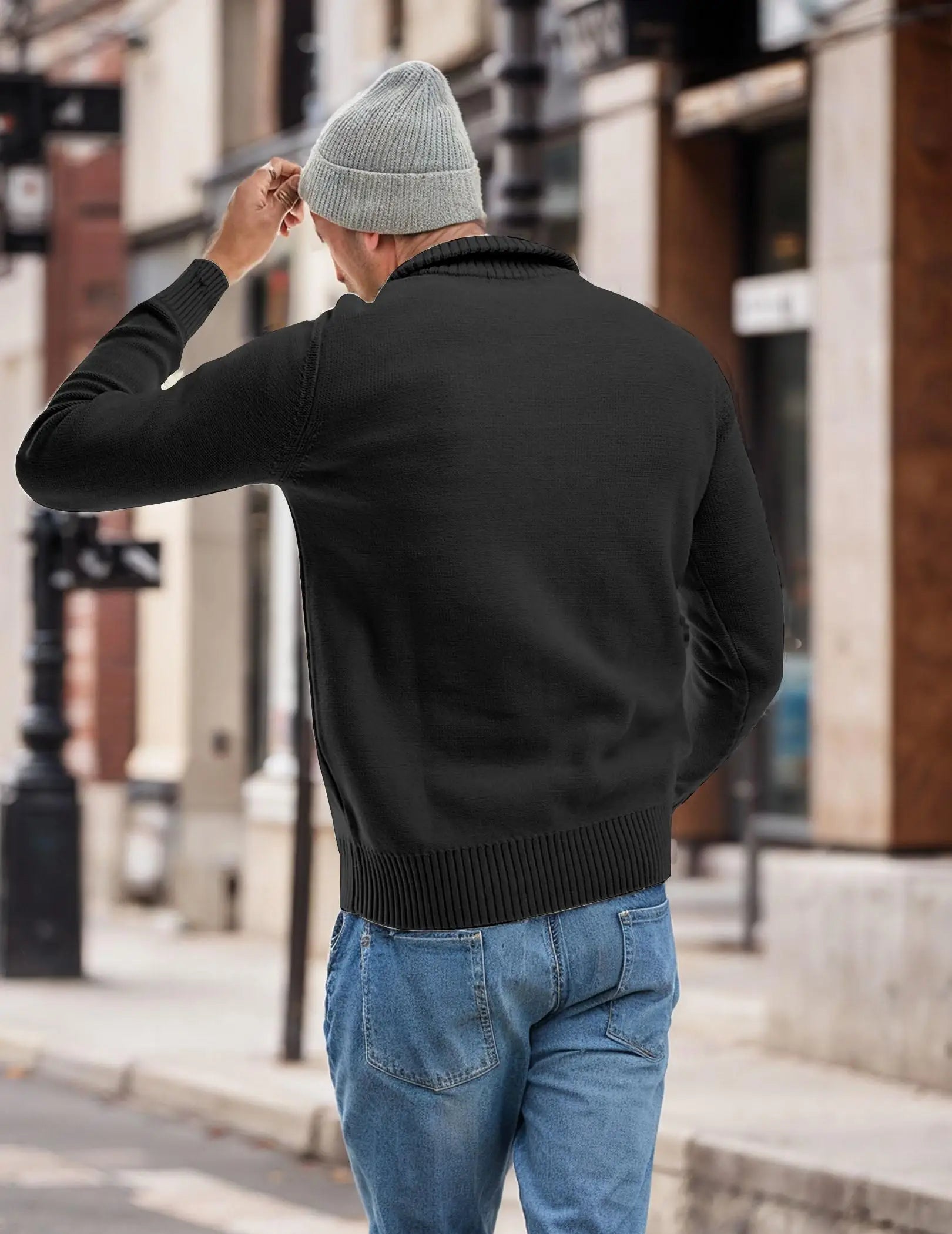 Men's Mock Neck Pullover