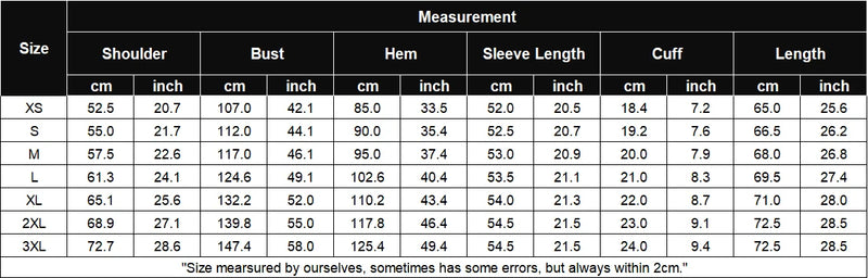 Size guide for Men's Cashmere Sweater