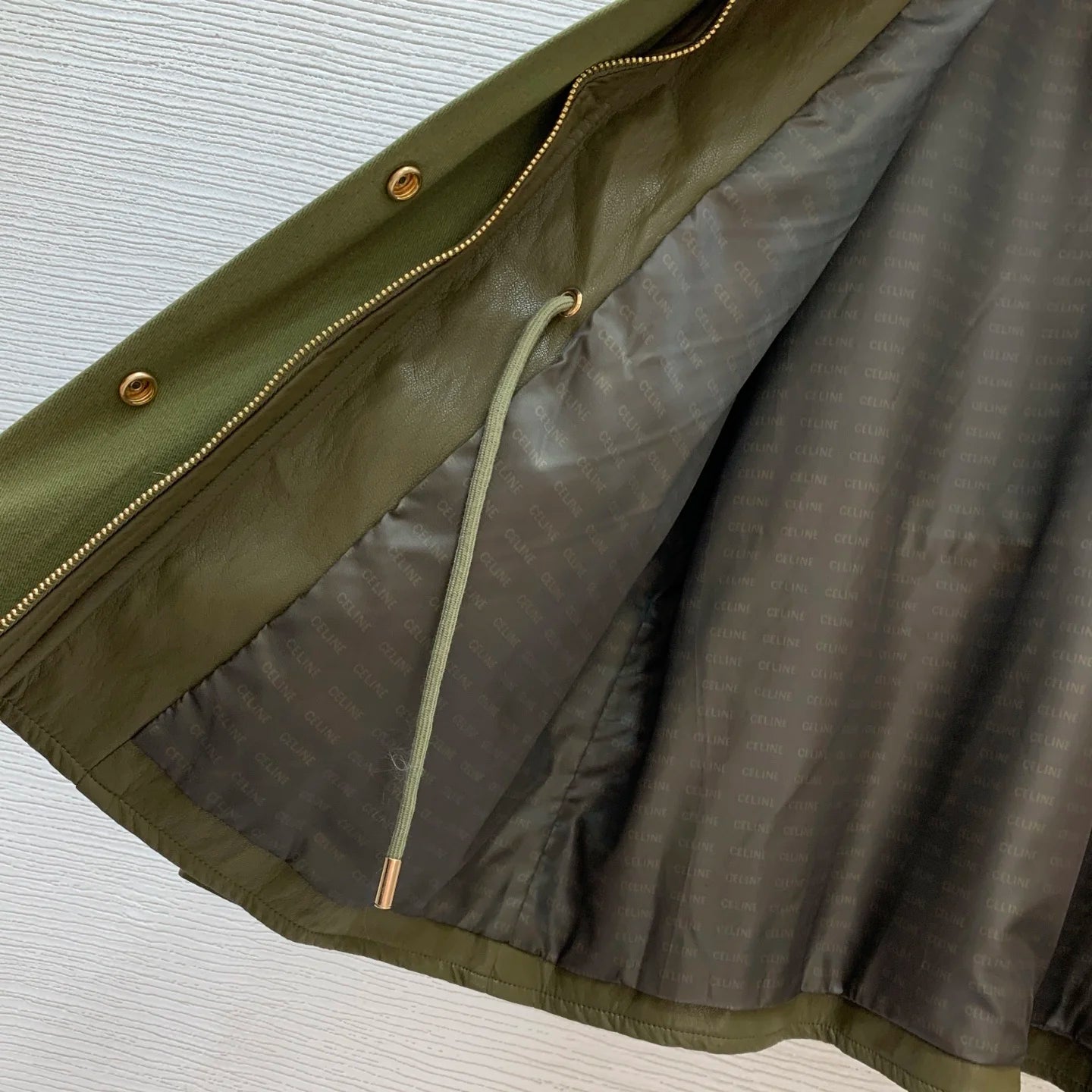 Pocket Spliced Leather Jacket