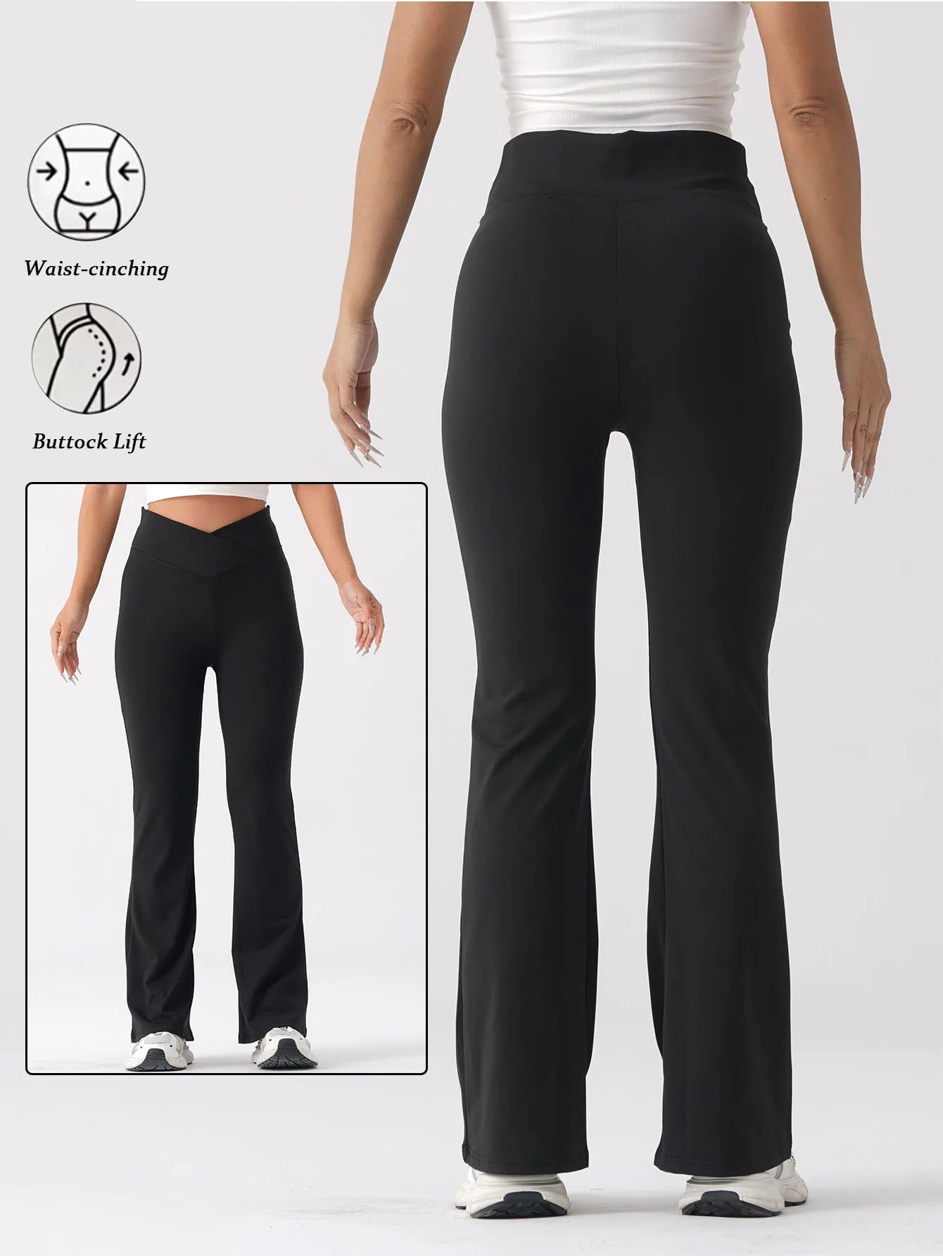 Women High Waist Bell Bottom