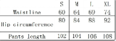 Size guide for Women High Waist Bell Bottom