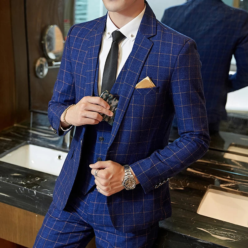 Men's Plaid Suit