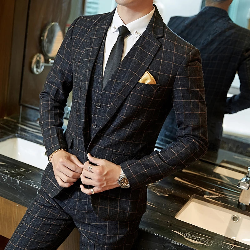 Men's Plaid Suit