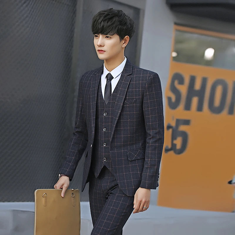 Men's Plaid Suit
