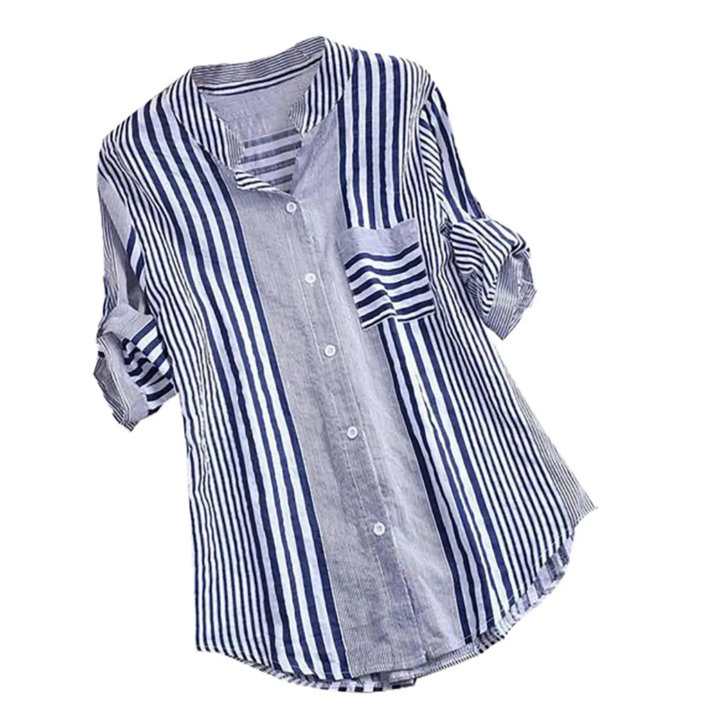 Striped V-Neck Shirt