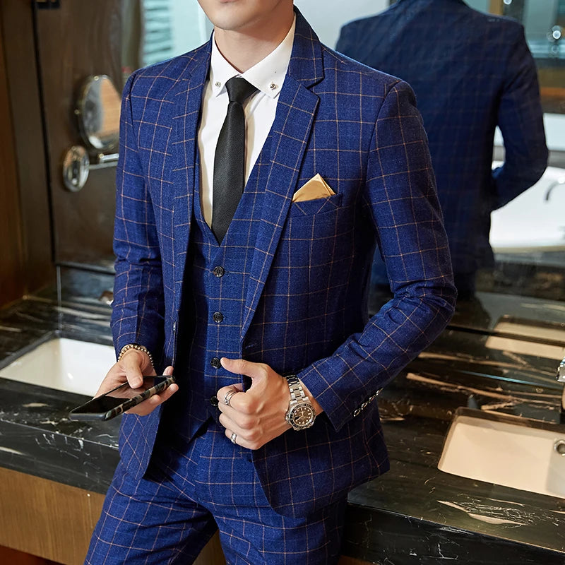 Men's Plaid Suit