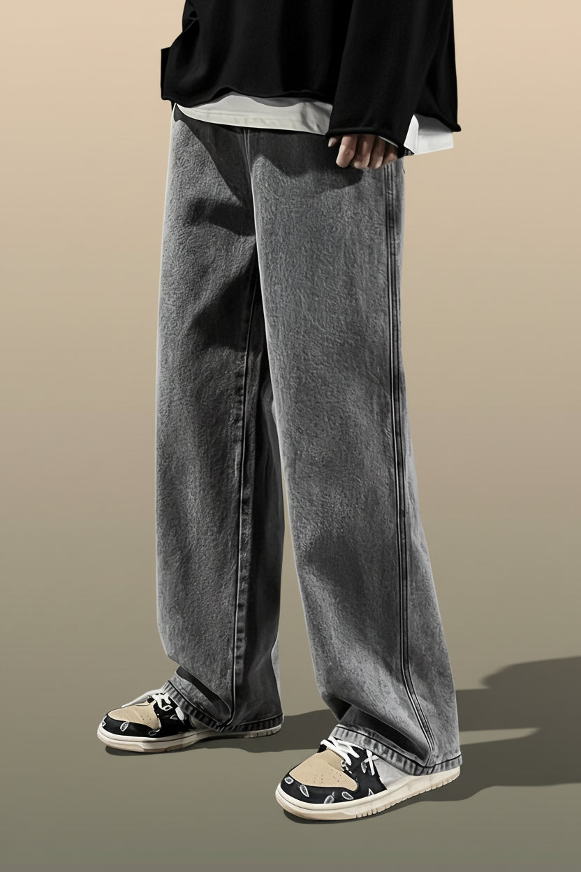 Men’s Loose Gray Jeans