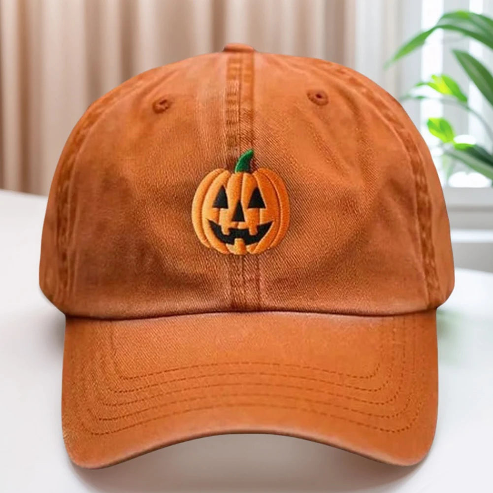Pumpkin Embroidery Cap