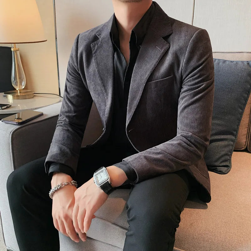 Men's Slim Corduroy Blazer