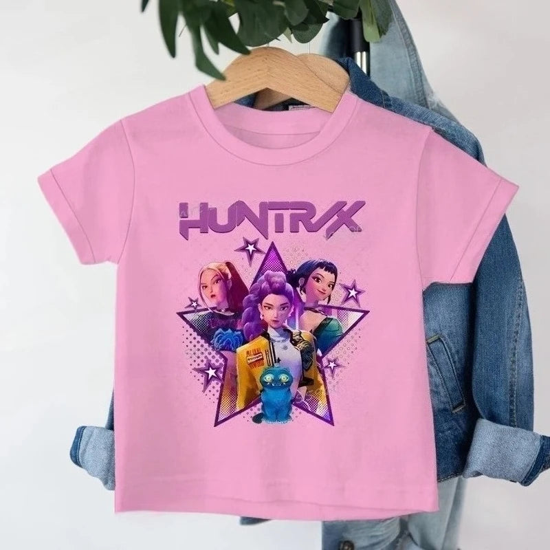 Kpop cartoon girls tee
