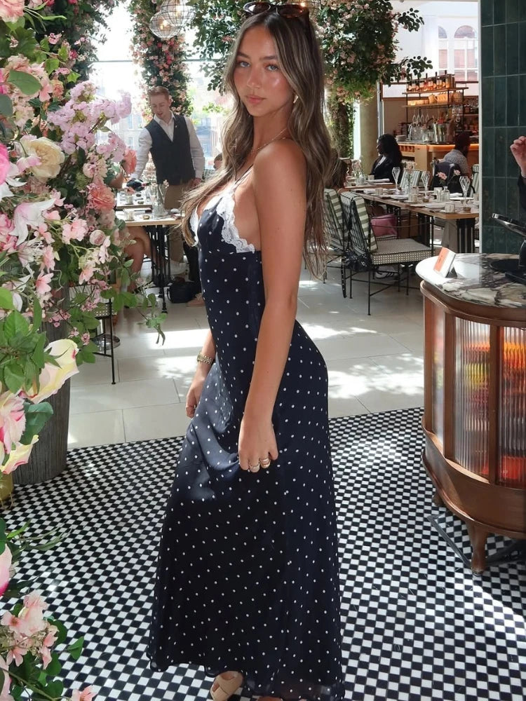 Polka Dot Suspender Dress