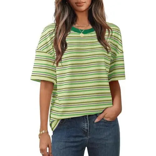 Women's Color Block Stripe T-Shirt