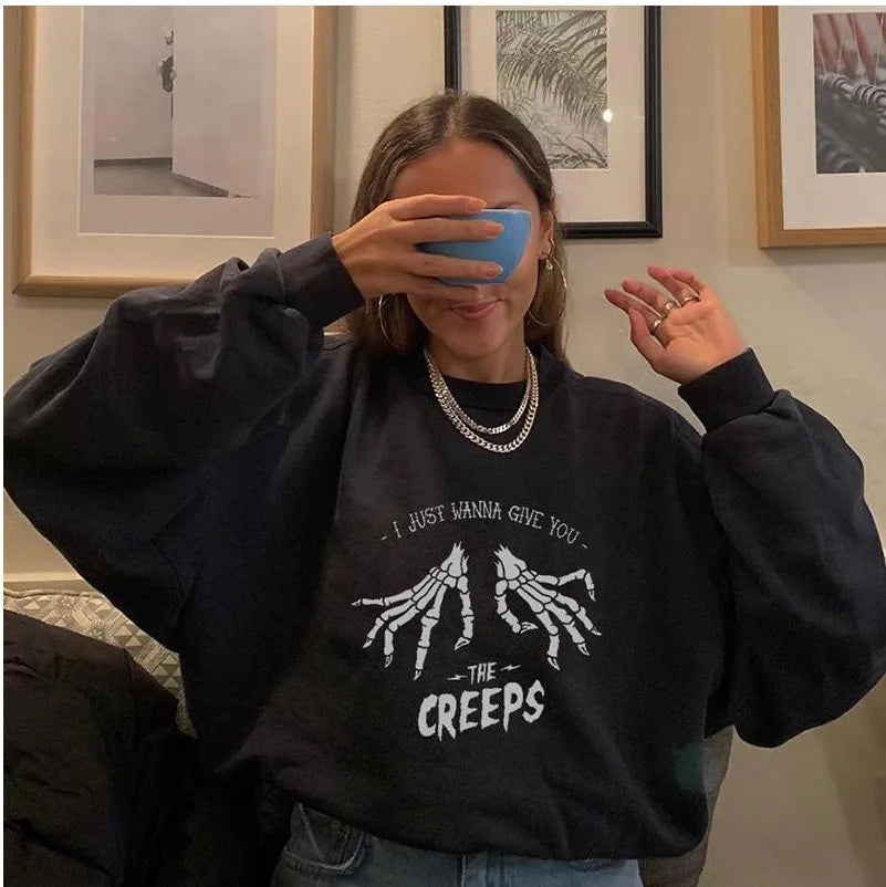 Pumpkin Print Sweatshirt