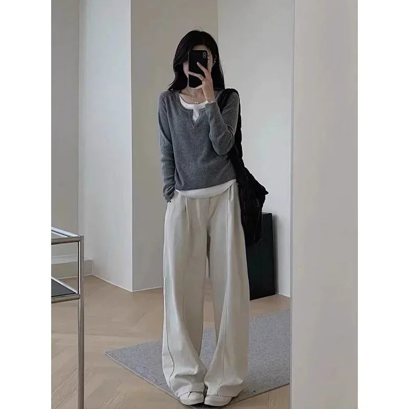 Y2K Patchwork Knit Top