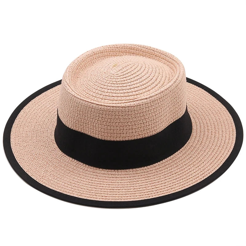 Ribbon Straw Sun Hat