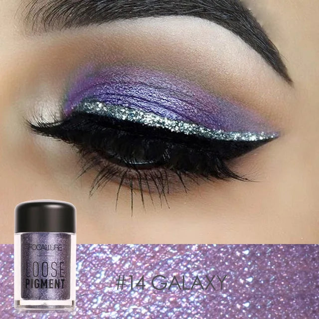 18-Color Glitter Eyeshadow Waterproof Shiny Crystal Eye Makeup