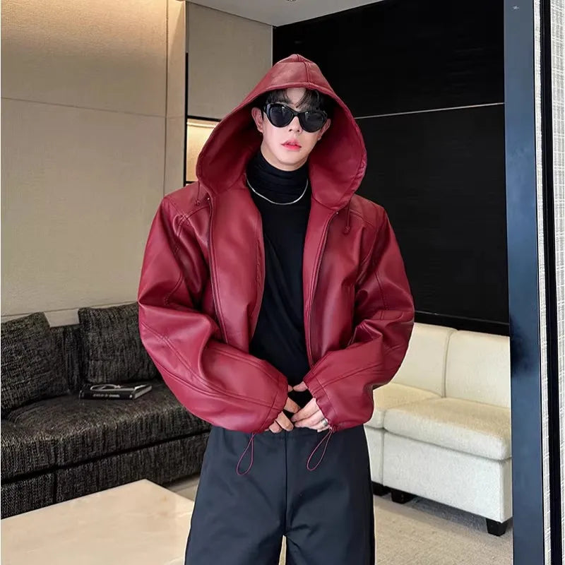 Men’s Black PU Jacket